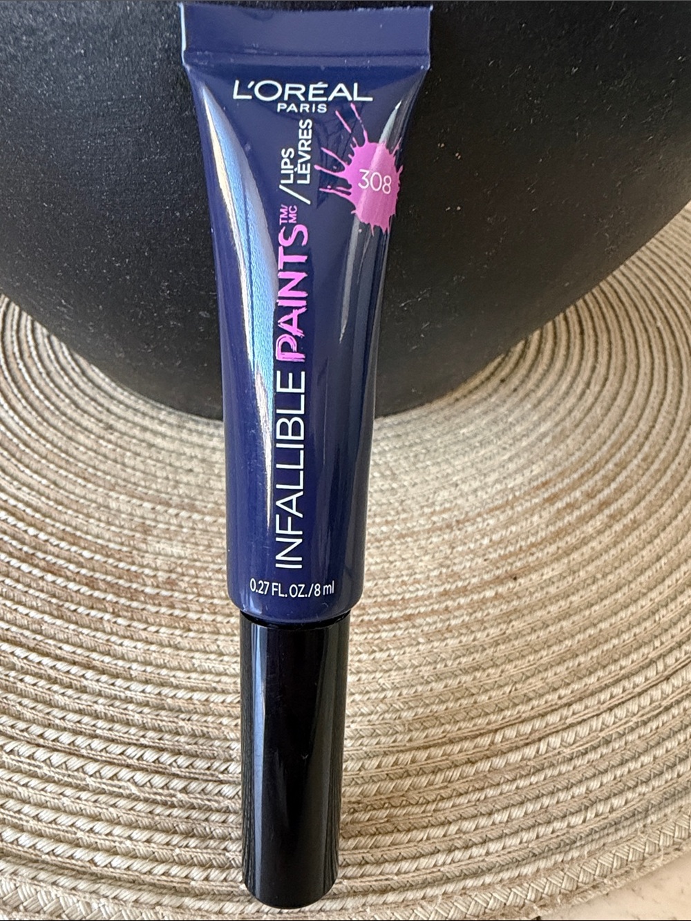 L'Oreal Infallible Paints Liquid Lip Color - 308 Navy Spy (Dark Blue)
